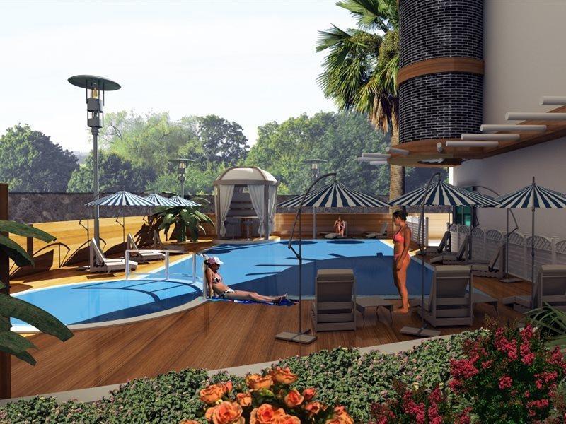Kleopatra blue hawai hotel Alanya Bagian luar foto