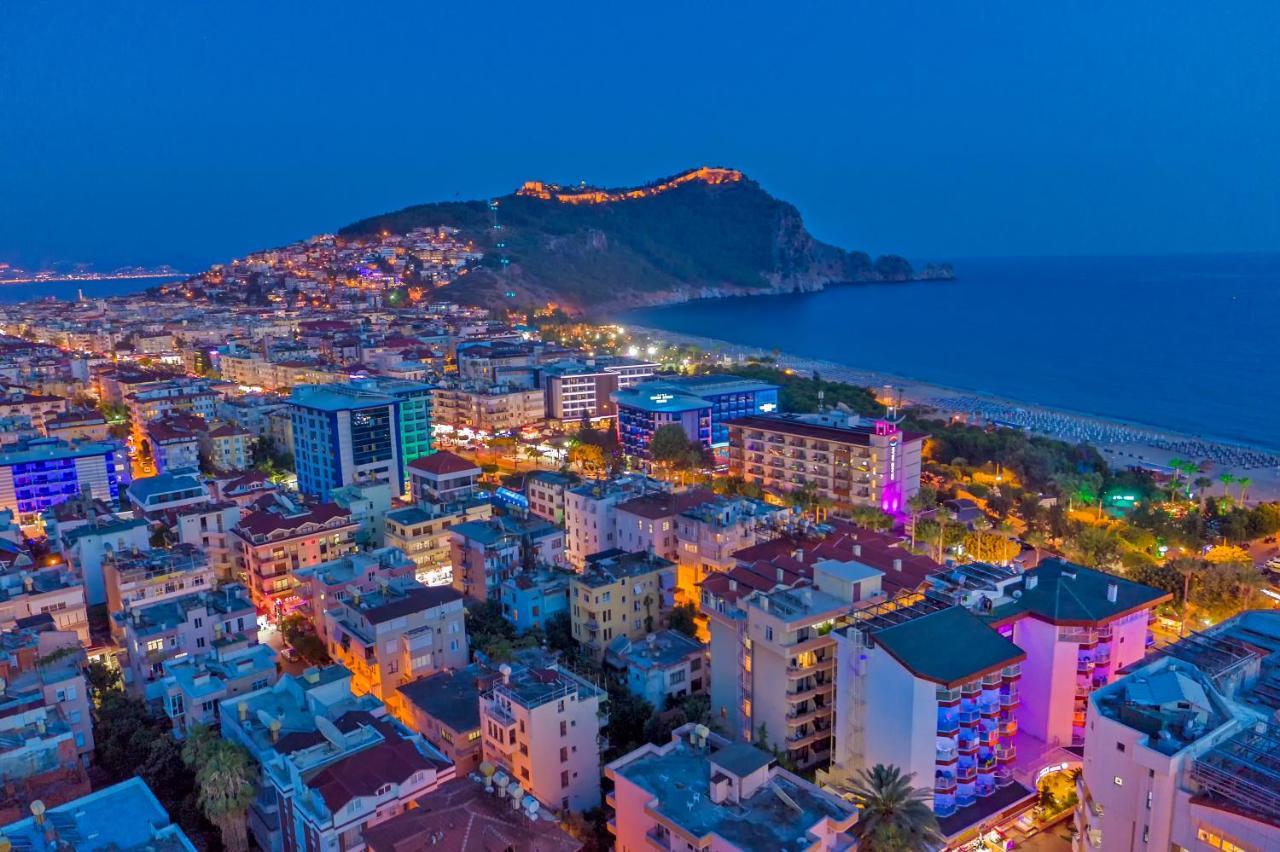 Kleopatra blue hawai hotel Alanya Bagian luar foto